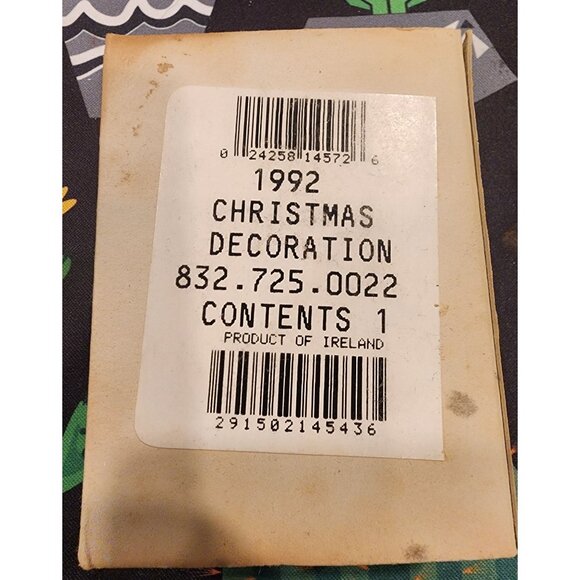 Waterford Crystal 1992 Twelve Days Of Christmas Ornament With Original Box & Pou - Picture 3 of 6